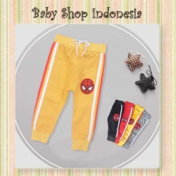 large celana training spiderman kuning